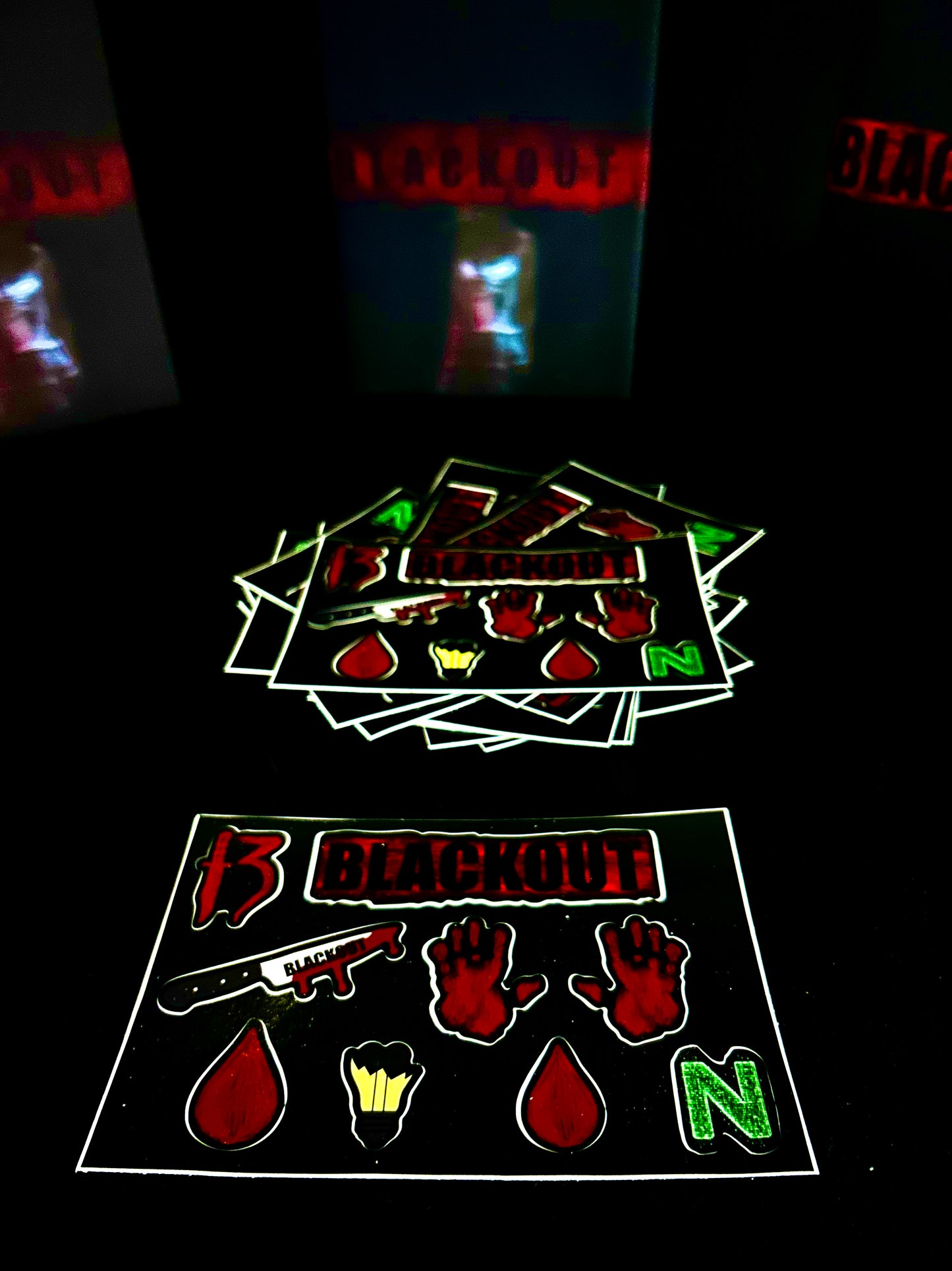 Limited Edition BLACKOUT Sticker Sheet ๐ช Dystopian Thriller Collectible ๐